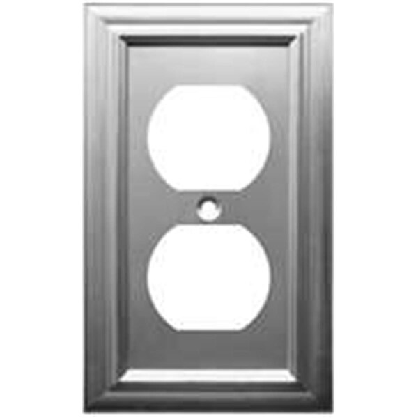 American Tack Co Duplex Plate- Satin Nickel 153999 - main